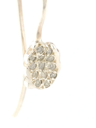 Shop Rosa Maria Diamond-embellished Drop Earrings In Silver