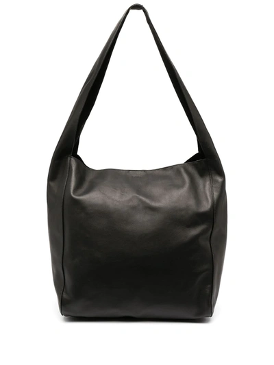 Shop Joseph Logo-embossed Slouch Tote Bag In Black