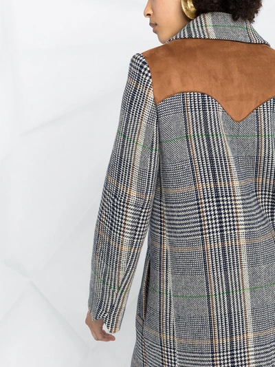 Zadig & Voltaire Motty Carreaux Check-print Coat In Neutrals