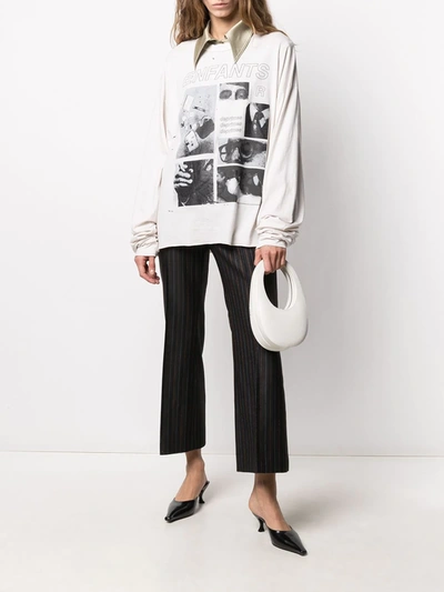 Shop Enfants Riches Deprimes Photographic-print Crew Neck Sweatshirt In Neutrals