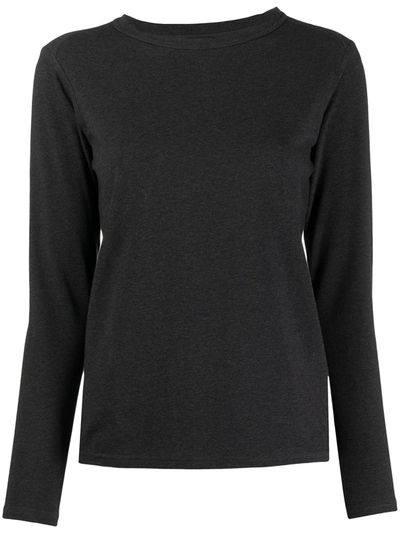 Shop Aspesi Jersey Top In Black