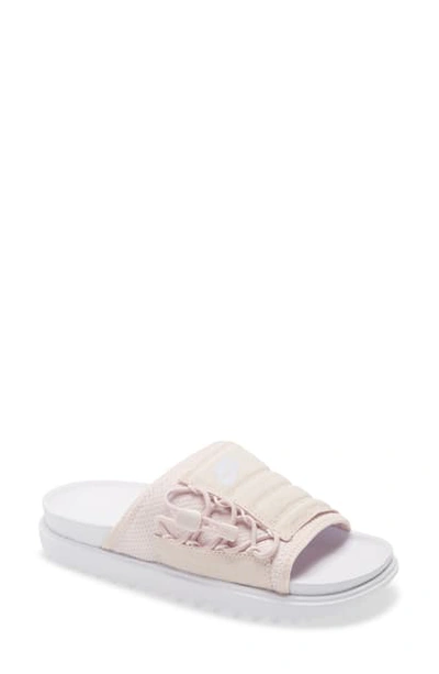 Shop Nike Asuna Slide Sandal In White/ Ghost/ Barely Rose