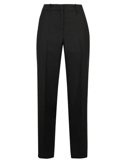 Shop Loewe Ironed Crease Pants In Black