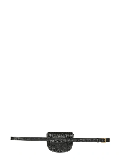 Shop Saint Laurent "kaia" Belt Bag In Black