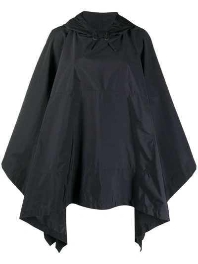 Shop Mackintosh Alness Hooded Cape In Black