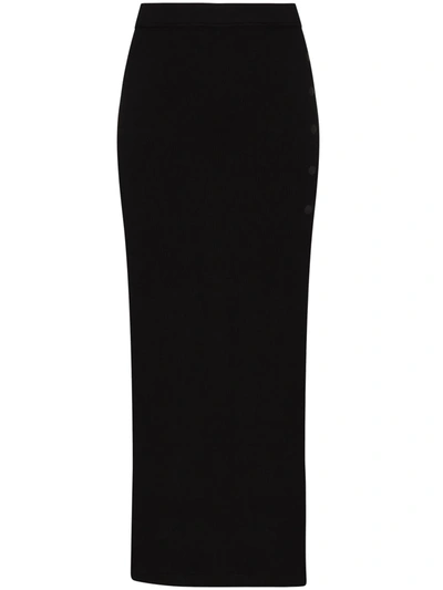 Shop Alix Nyc Fordham Side-slit Pencil Skirt In Black