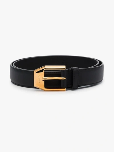 Shop Gucci Buckle Belt In Black