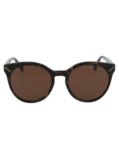 Shop Yohji Yamamoto Ys5003 Sunglasses In 134 Brown