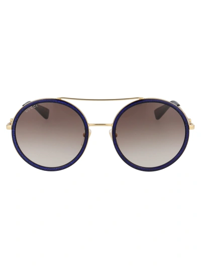 Shop Gucci Gg0061s Sunglasses In 005 Gold Gold Brown
