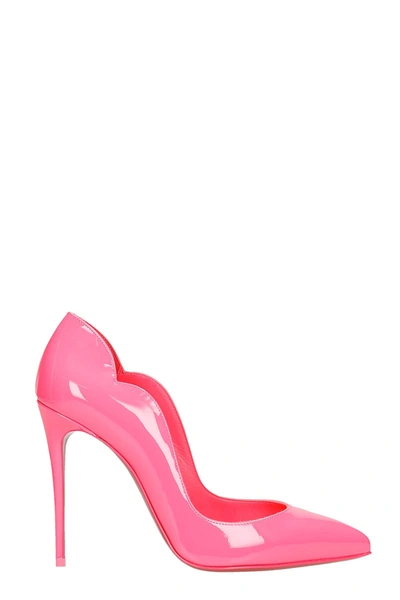 Shop Christian Louboutin Hot Chick 100 Pumps In Fuxia Patent Leather