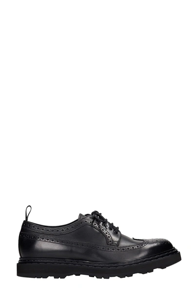 Shop Officine Creative Lydon 003 Lace Up Shoes In Black Leather