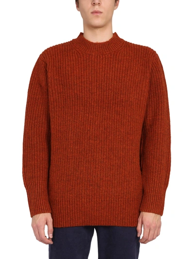Shop Ymc You Must Create Crew Neck Sweater In Marrone