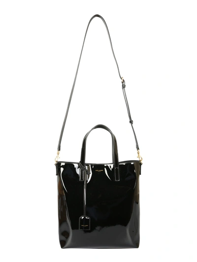 Shop Saint Laurent Toy North West Shopping Bag In Nero