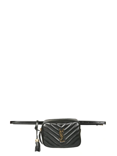 Shop Saint Laurent Lou Belt Bag In Nero