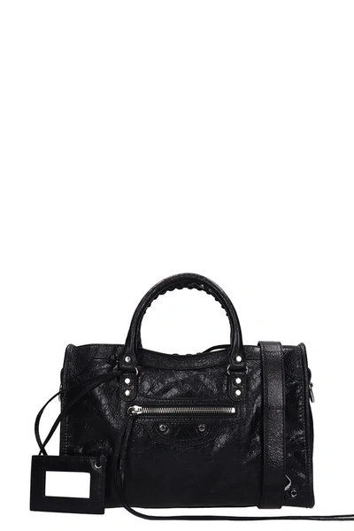 Shop Balenciaga Class City S Hand Bag In Black Leather