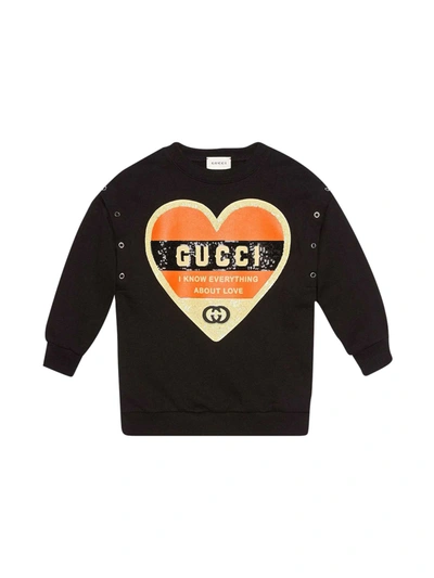 Shop Gucci Black Sweatshirt In Nero