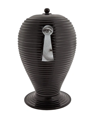 Fornasetti Jar By "bitossi Ceramiche" In Black