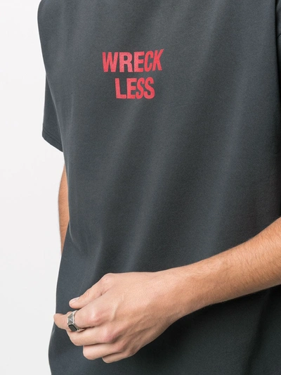 Shop Ksubi Wreck Less Print T-shirt In Black