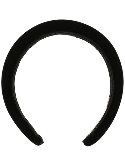 Shop Jennifer Behr Tori Silk Headband In Black