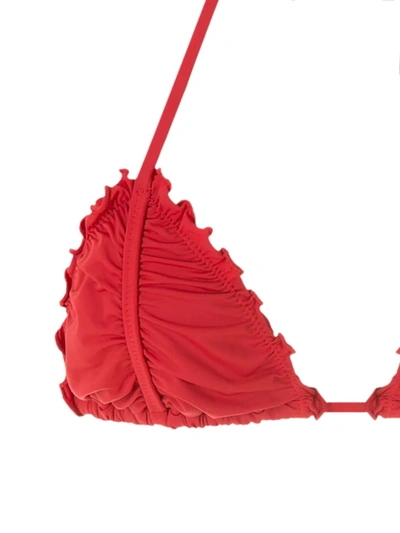 Amir Slama Ripple Effect Bikini Set In Red