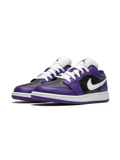 Shop Jordan Air  1 Low "black/court Purple" Sneakers