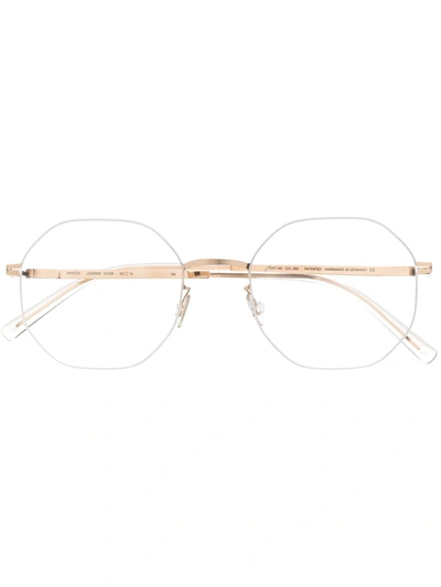 Shop Mykita Kaori Round-frame Glasses In Gold