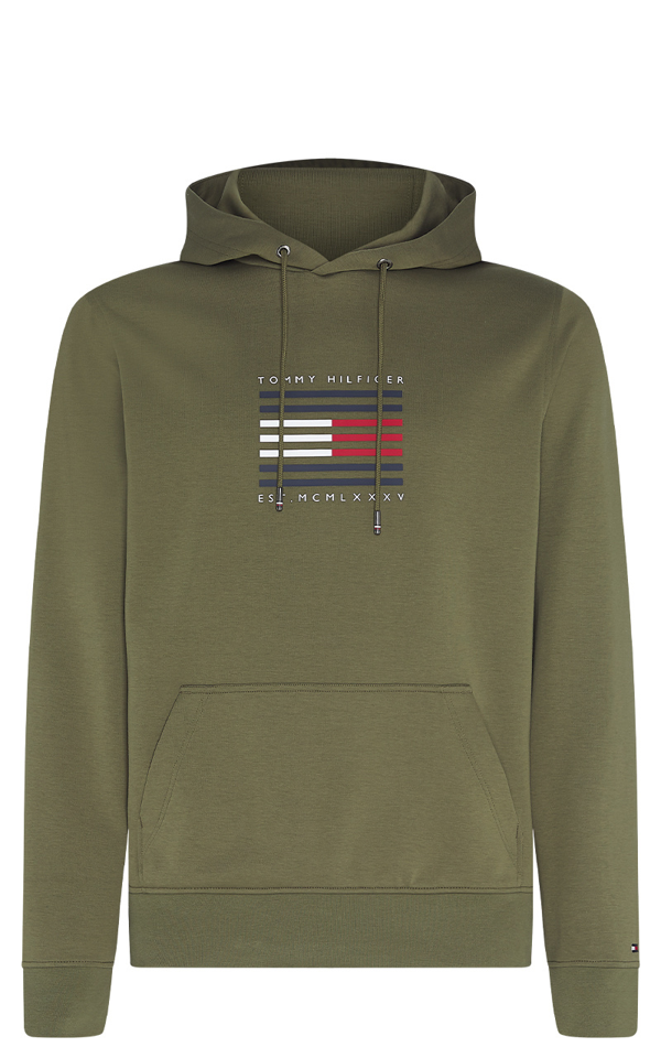 green tommy hilfiger hoodie