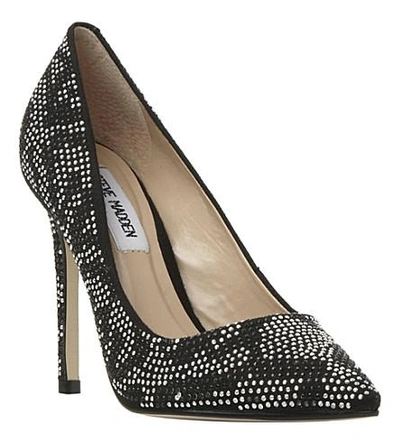 Shop Steve Madden Studded Courts In Silver-diamantes
