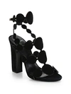 PIERRE HARDY Pearls Suede T-Strap Sandals