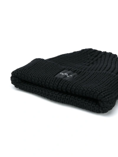 Shop Off-white Wool Beanie In Black