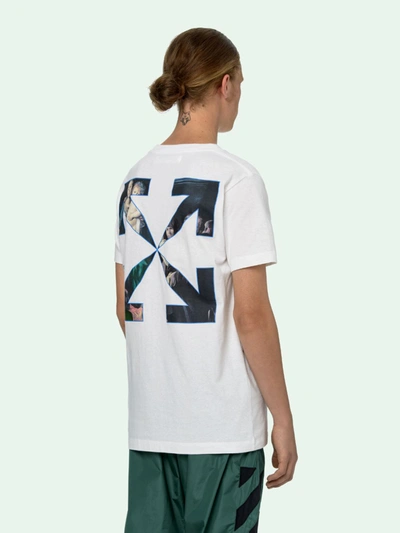 Shop Off-white Cotton Caravaggio Prnt T-shirt In White