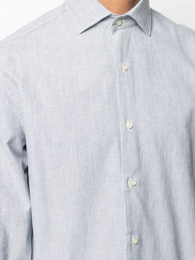 Shop Deperlu Cotton Shirt In Blue