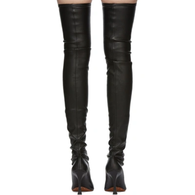 Shop Proenza Schouler Black Lambskin Tall Boots