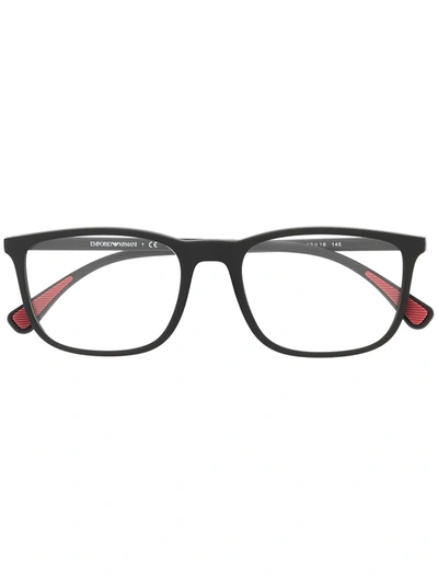 Emporio Armani Full Frame Plain Mirror In Black