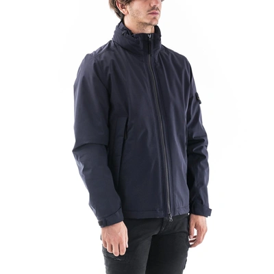 Shop Stone Island Coats In Blue