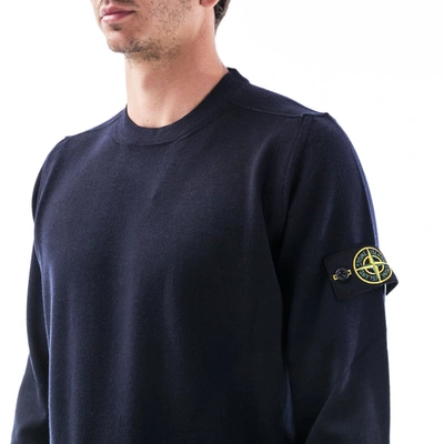 Shop Stone Island Sweaters In Blue