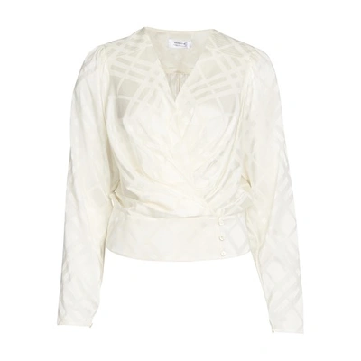 Shop Anine Bing June Top In Ivory