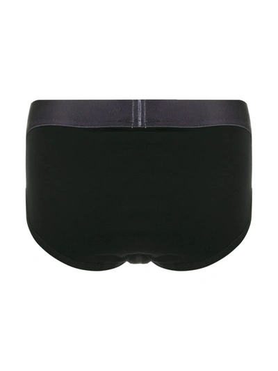 Shop Dsquared2 Logo Tape Waistband Briefs In Black