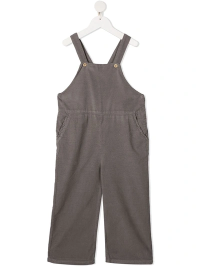 Shop Knot Hinata Corduroy Dungarees In Grey