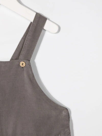 Knot Hinata Corduroy Dungarees In Grey