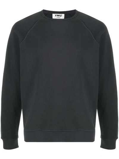 Shop Ymc You Must Create Crew-neck Cotton Jumper In Black