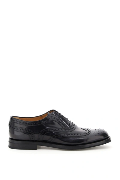 Shop Church's Burwood 5 Brogue Shoes In Asphalt Black