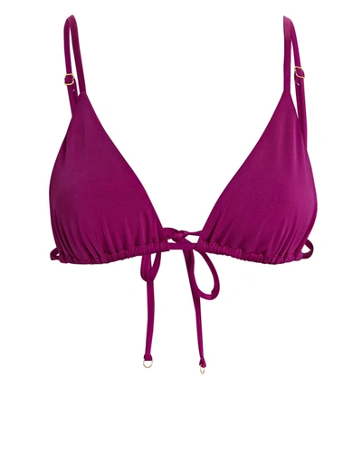 Shop Sara Cristina Arena Triangle Bikini Top In Fuchsia