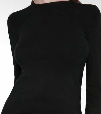 Shop Joseph Silk-blend Sweater In Black