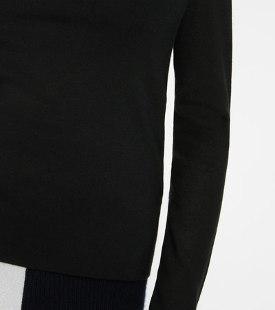 Shop Joseph Silk-blend Sweater In Black