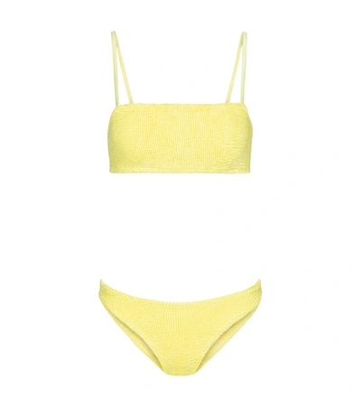 Shop Hunza G Gigi Bikini In Yellow
