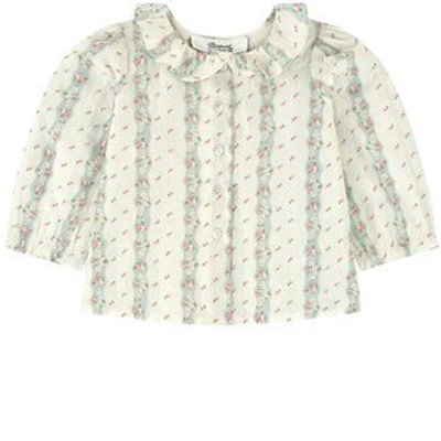 Shop Bonpoint Printed Blouse In Cream