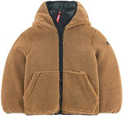 Shop Ai Riders On The Storm Fleece Jacket With A Hood In Brown