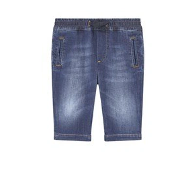 Shop Dolce & Gabbana Blue Giardiniere Maschio Jeans