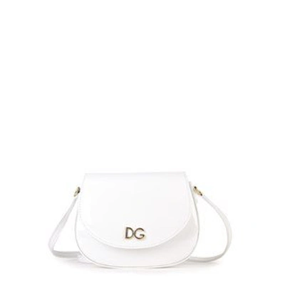 Shop Dolce & Gabbana White Leather Crossbody Bag